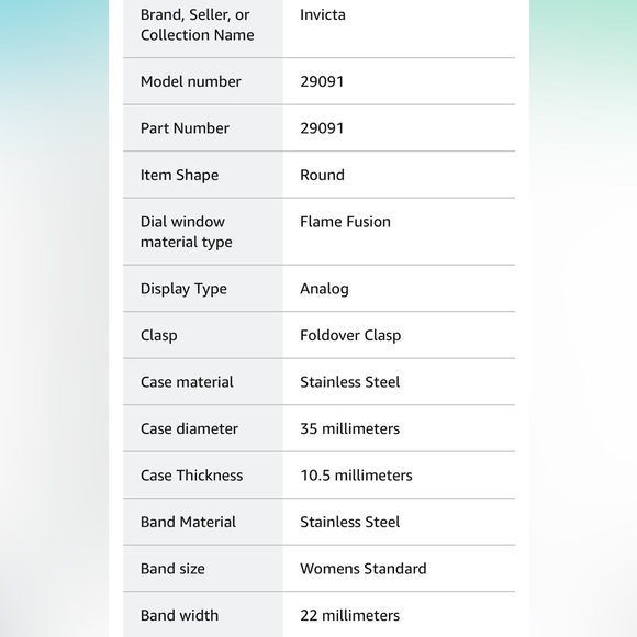 Invicta Women's Blue Wildflower Quartz Watch, Silver, 29091 - Picture 3 of 13